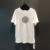 Import 2020 summer round bronzing printing trend round collar cotton short-sleeved T-shirt from China