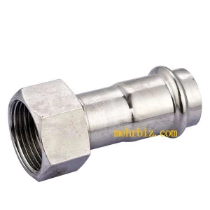 Stainless steel Pipe fittings straight joints and connectors, OEM and customization