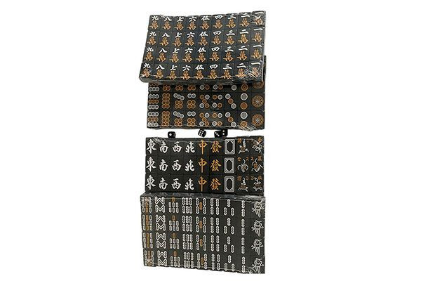 Buy Black Custom Mahjong Tiles Party Entertainment Board Game Mahjong ...