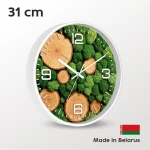 Plastic wall clock Made in Belarus 31 cm silent