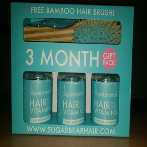SugarBearHair Vitamins 3-Month Supply NEW Hairbrush Included