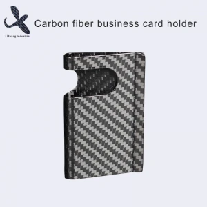 Carbon Fiber Money Clip Business Credit Card Holder
