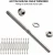 Import 60 Pack T316 Cable Railing Swage Threaded Stud Tension End Fitting Terminal for 1/8"Rope from China