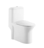 Siphonic one piece toilet