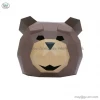 DIY 3D Polygon Paper Pre-Cut Teddy Bear Paper Mask 3D Polygon Teddy Bear DIY Paper Mask