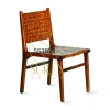 Indian Designer Wooden Furniture Leather Chair