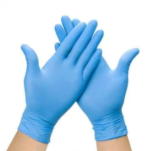 Blue Non Powdered Nitrile Gloves
