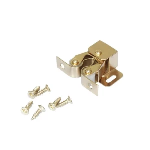 1.28 Inch Spring Loaded Double Roller Catch Stopper Cupboard Lock with Spear Clip