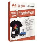 A4/A3 Size Inkjet Glitter Dark Transfer Paper for T Shirt