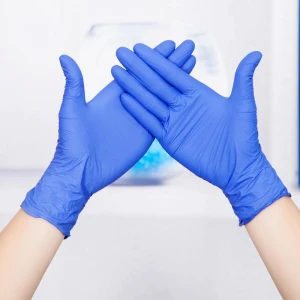 9″-disposable nitrile examination gloves