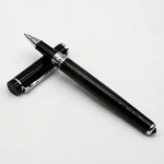 Wholesale Black Color Classic Style Luxury Metal Rollerball Pens with Gift Box