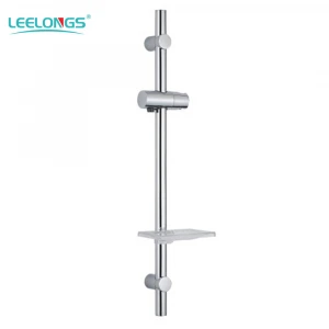 Bathroom Accessories Wall Mount Chrome Plating Shower Sliding Bar with Shower Holders