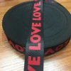 1 inch customized logo jacquard printed nylon polyester cotton webbing for belt