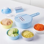 10 in 1 Manual Vegetable Mandoline Slicer Spiralizer Cutter and Shredder Kitchen Multipurpose Julienne Vegetable Grater