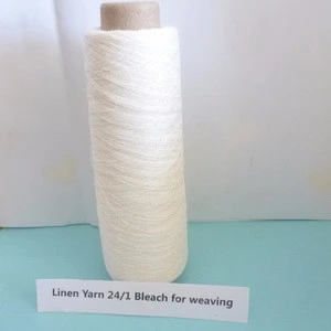 100% Linen Yarn Nm 20/1 LONG Fiber / Semi-bleached