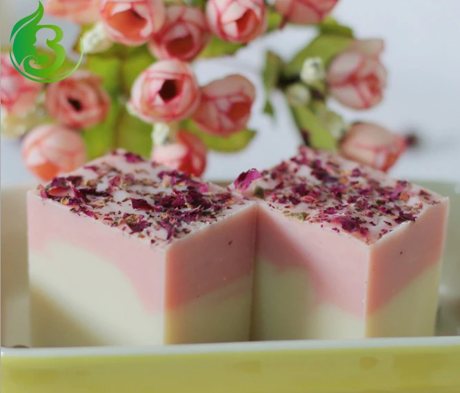 100% organic vegetable oil pure natural milk rose water supplement faint spot handmade soap