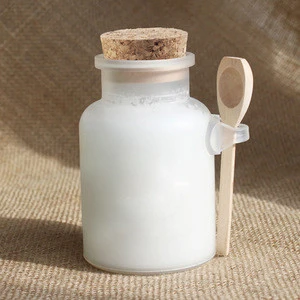 100g/200g empty matte bath salt packaging bottle plastic jar with spoon