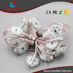 100pcs RGB5050 Pixel DMX512 1.44w DC24v round IP68 led pixel Decorative lights 45mm led point source