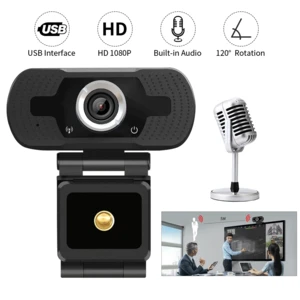 1080p HD 2 Megapixel PC Camera Usb Webcam with Absorption Microphone MIC for Skype for Android TV Rotatable Computer Camera