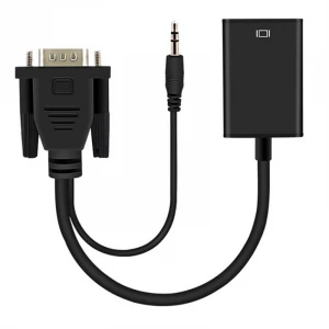 1080P VGA to Supporting HDM I Adapter Cable Male to Male Full HD Conversion Audio& Video Cable for Monitor HDTV Computer