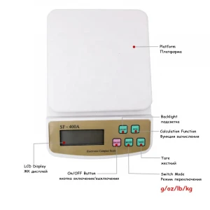 10Kg X 1g Digital Postal fruit Kitchen Diet counting Weighing balance electronic scales with backlight