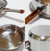 12 pcs Stainless Steel Cookware Set Kitchen Accessories Utensils Pan And Pot Set
