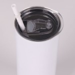 12oz 20oz 30oz Skinny Tumblers Sublimation DIY Pattern Water Cups Stainless Steel Vacuum Flask Mugs with Lid