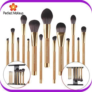 14pcs makeup tools kits professional magnet makeup brushes with metal plate