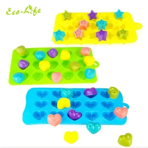 15 Cavities  Star Shape Gummy Mold Silicone  Candy Chocolate Mold