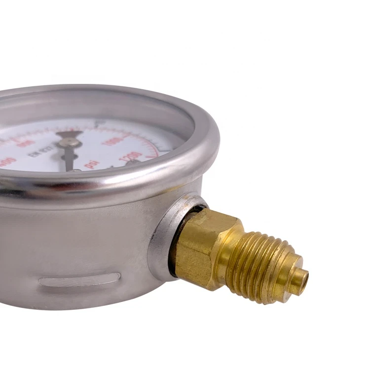 1.5 Inch air portable liquid filled pressure gauge manometer