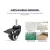 Import 1.5 Inch M10*15 Metric Threaded Stem PVC Caster With Brake And Double Ball Bearings Black Swivel Casters For Furnitures from China