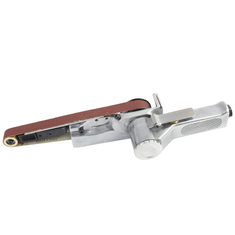 16000RPM 20mm Pneumatic Air Belt Sander Polisher Grinding Machine Tool Mini Handheld Belt Sander Metal Knife Edges Sharpener