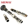 17 Keys Bb Ebony Clarinet MIDWAY MCL-870N Wooden Clarinet