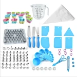 181pcs Cake Decorating Set Retail Cake Baking Tools Rotating Dessert Tools Supplies Plastic Metal Fondant Mould Set