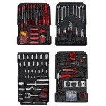 186pc Professional Tools Kit Toolkit Set Screwdriver Socket Ratchet Aluminum Storage Trolley Case