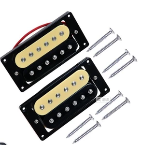 1set of 2 Zebra Faced Humbucker Double Coil Pickups Electric Guitar
