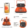 2 in 1 outdoor Lantern Light Lamp Portable 12 Led Camping 6W Tent Light Camping Light with ceiling fan USB connector