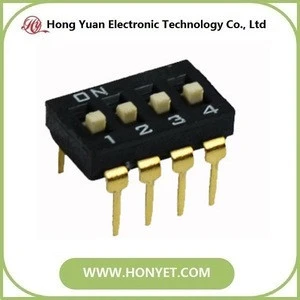 2 position 4pin 2.54mm IC type DI-02 dip switch
