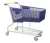 Import 200L plastic supermarket shopping trolley cart plastic basket with baby seat from China