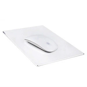 2018 Hot Selling Non Slip Rubber Base Ultra Thin Aluminum Alloy Metal Gaming Mouse Pad
