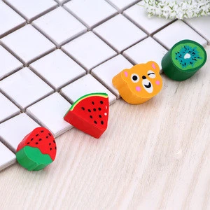 2018 New Animal Vegetables Fruit Shape Cute rubber pencil eraser