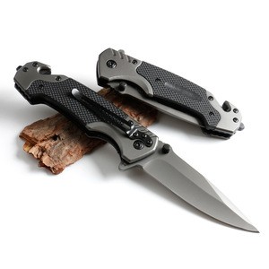 2018 selling the best multi folding pocket knife with belt cutter and glass breaker