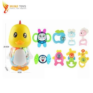 2019 Hot sale baby Teether toy plastic baby rattle toys Set Educational toy set