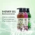 Import 2019 OEM fragrance refreshing wholesale moisturizing rose tea tree shea butter shower gel from China
