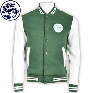 2019 Unisex American Style University College Custom Made Green Varsity jacket