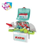 2020 amazon hot selling backpack box design pretend doctor kids medical kit toy play set
