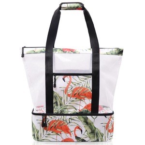 2020 Amazon Trending Waterproof Cooler Bag Insulated Beach Tote Bag for Summer Travel