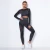 Import 2020 Amazon women ropa deportiva mesh two piece long sleeve seamless yoga set sportswear gym fitness workout clothing with logo from China