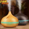2020 Home 300ml Wood Grain Aromatherapy Aroma Essential Oil Diffuser 300 ml Portable Mini Wooden Ultrasonic Air Humidifiers