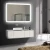 Import 2020 Hot sale Bathroom Mirror With Led Lights Makeup Glass Silver Back-lit Mirror from China